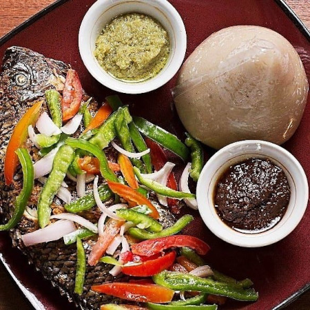 Banku and tilapia special