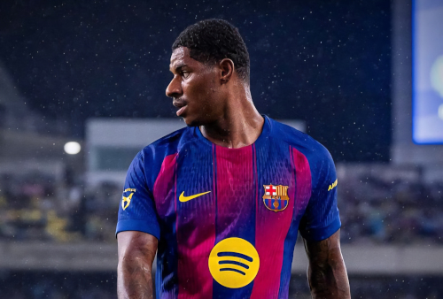 Marcus Rashford in Barcelona colors